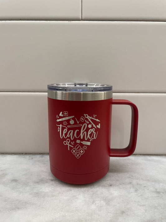 Teacher Heart 15oz